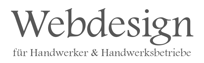 Webdesig für Handwerker Webseiten für Handwerksbetriebe