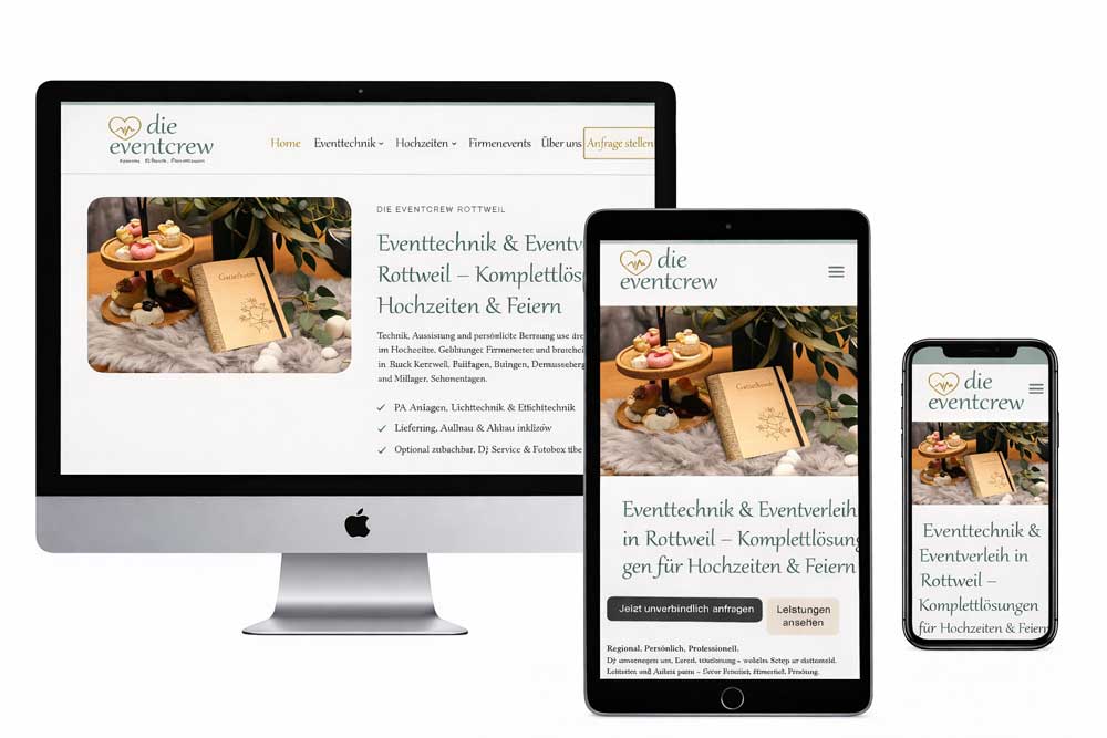 Website Die Eventcrew